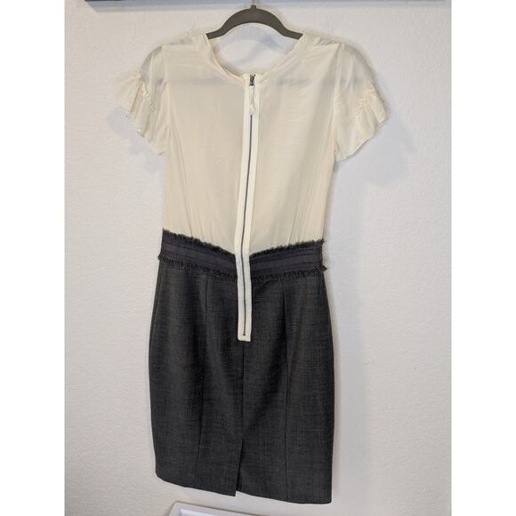 Rebecca Taylor Silk Wool Blend Sheath Dress Tweed Skirt Office Women Size 8 - Picture 5 of 5